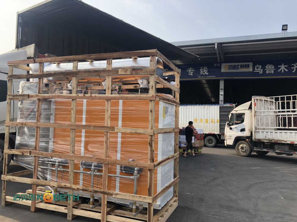 河北0.3T低氮燃?xì)庹羝l(fā)生器到達(dá)物流站點準(zhǔn)備啟程終點站，河北